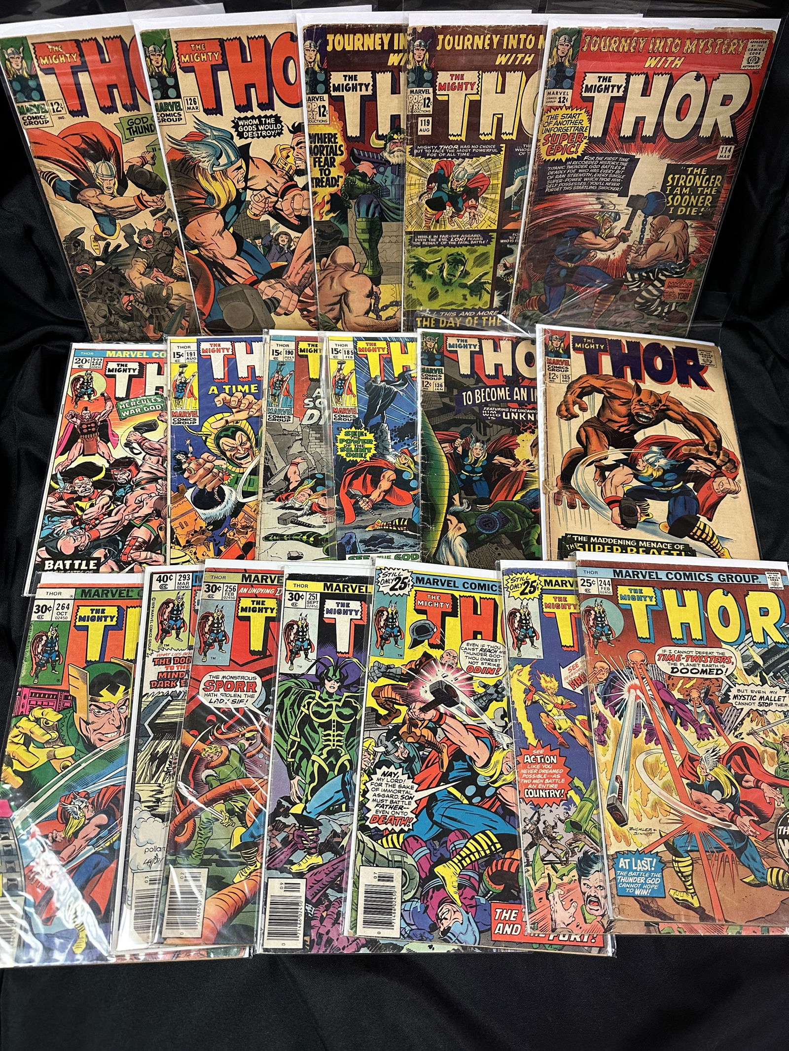 Group of 18 Thor Comic Books including 12c Comics (1 of 7)