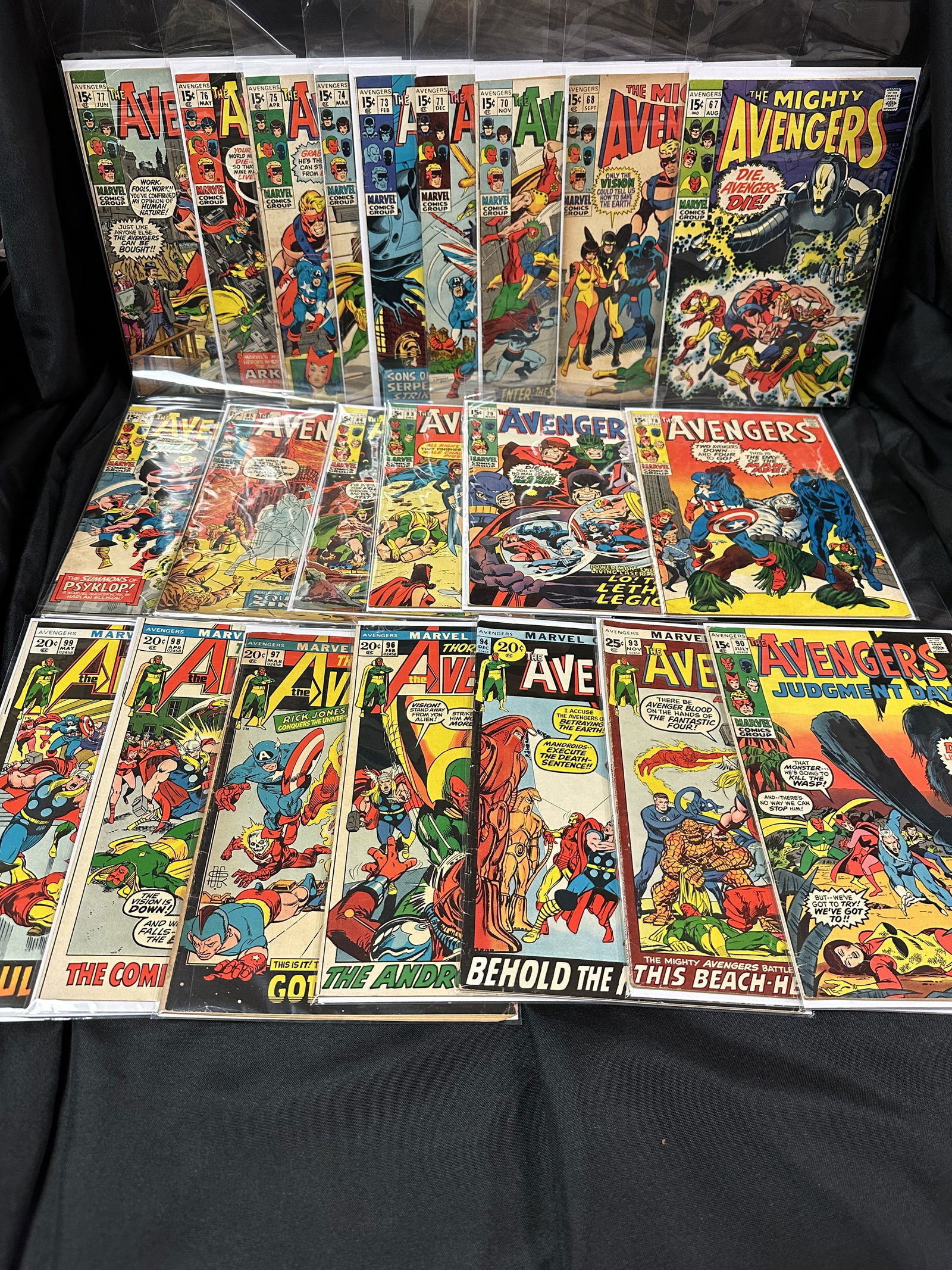 Group of 22 Avengers Comic Books all 15c and 20c Comics (1 of 9)