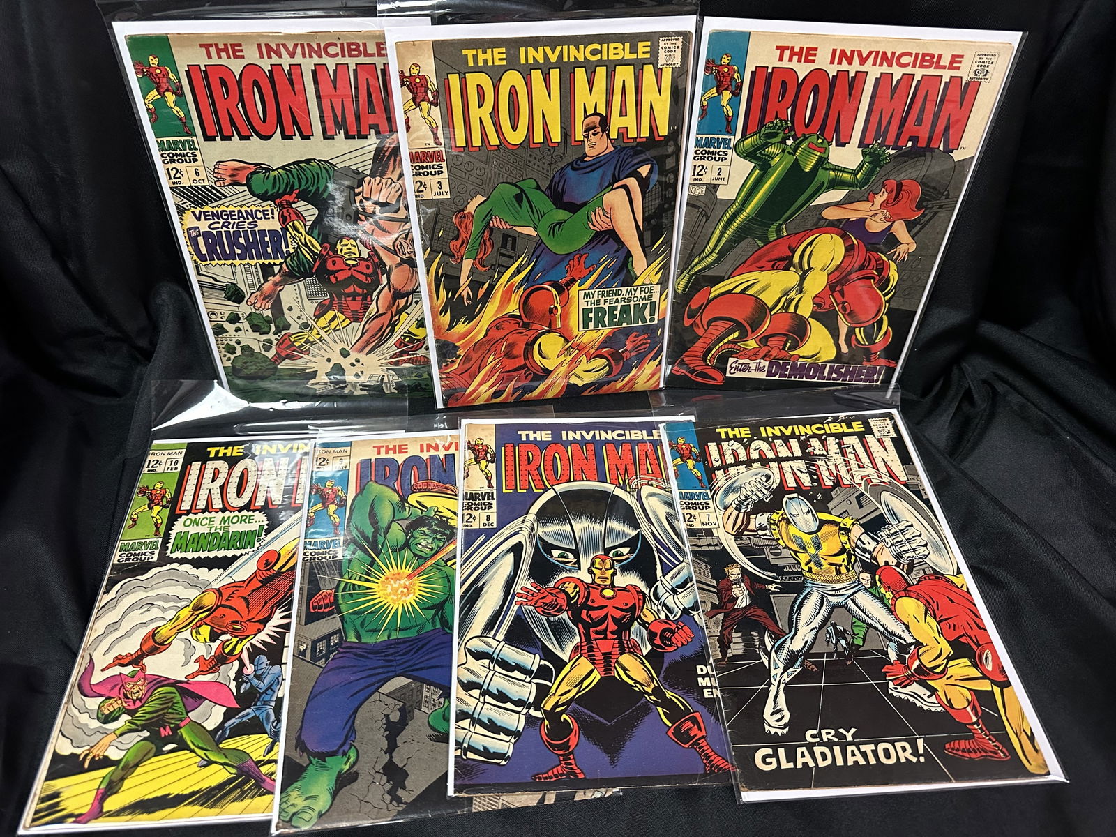 Seven 12c Iron Man Comic Books all Issue 10 or lower (1 of 6)