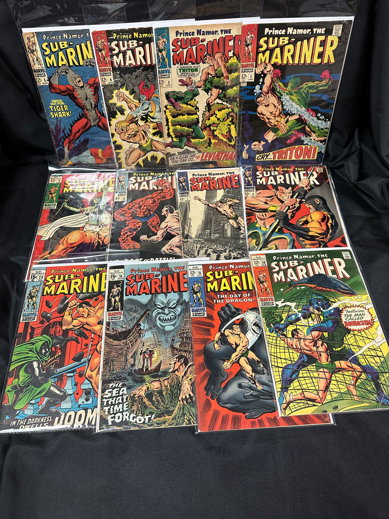 Twelve Early Sub Mariner Comic Books all 12c and 15c (1 of 7)