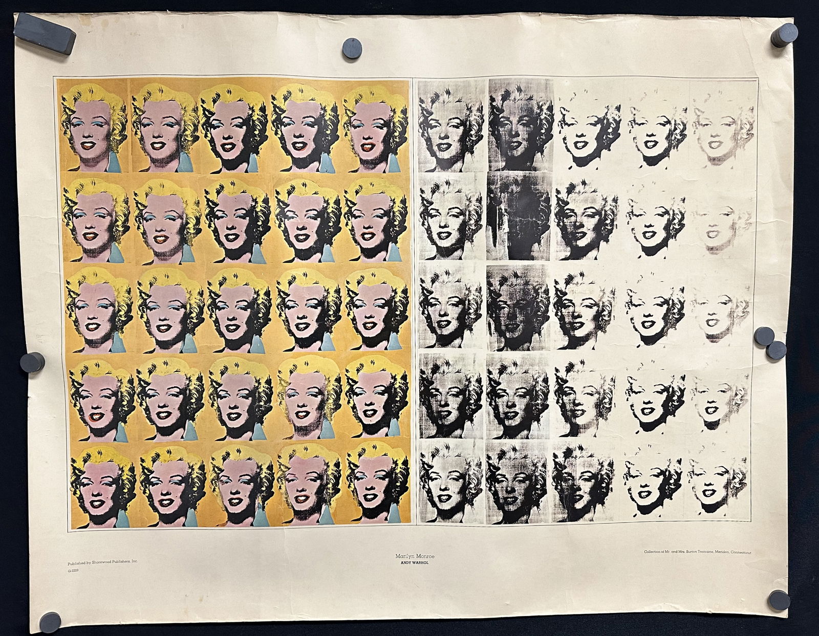 Andy Warhol Marilyn Diptych Original Vintage Poster Shorewood Publishers (1 of 10)