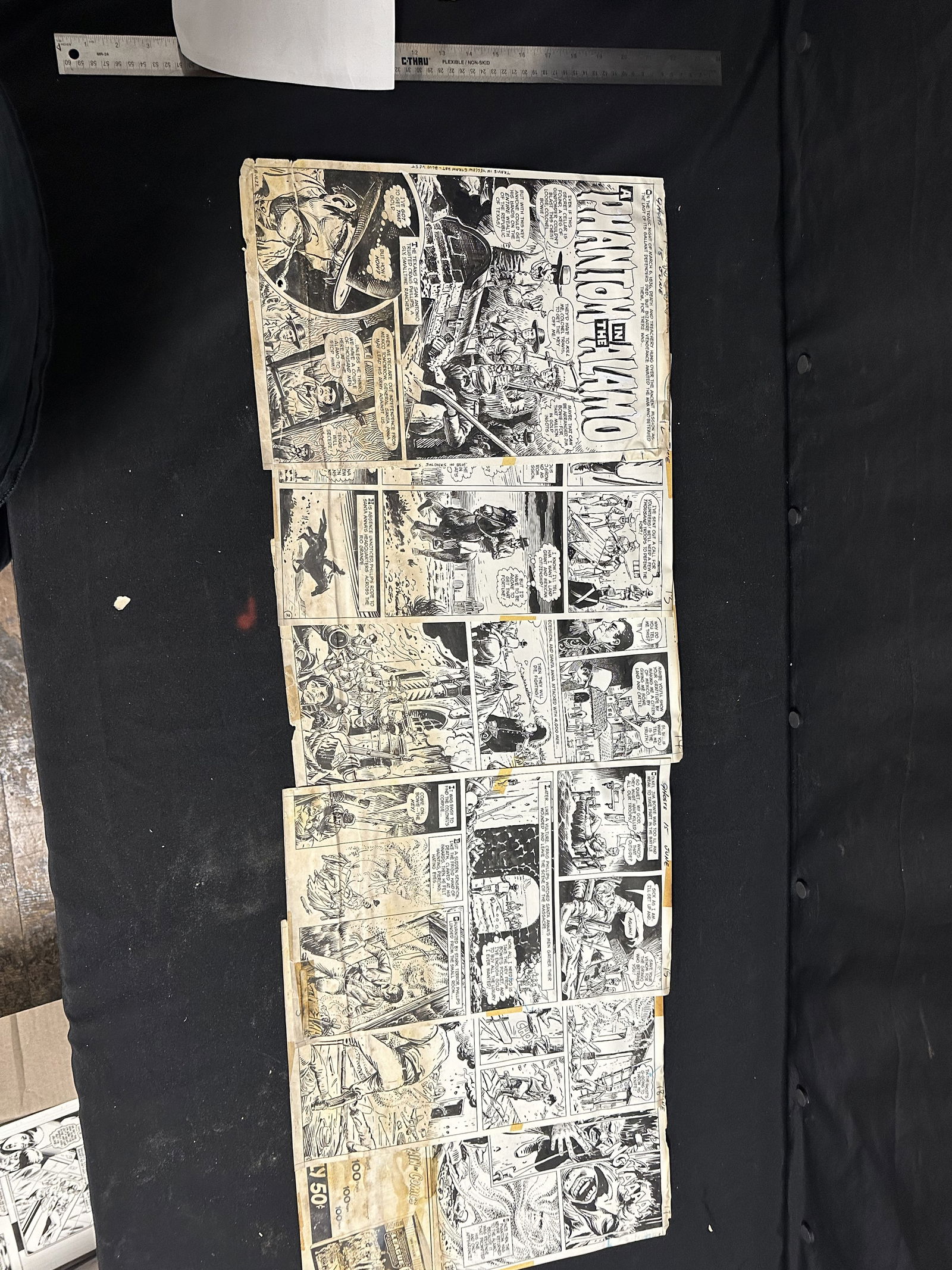 Original Comic Art Phantom in the Alamo 6 page story from Ghosts 15 (1 of 9)