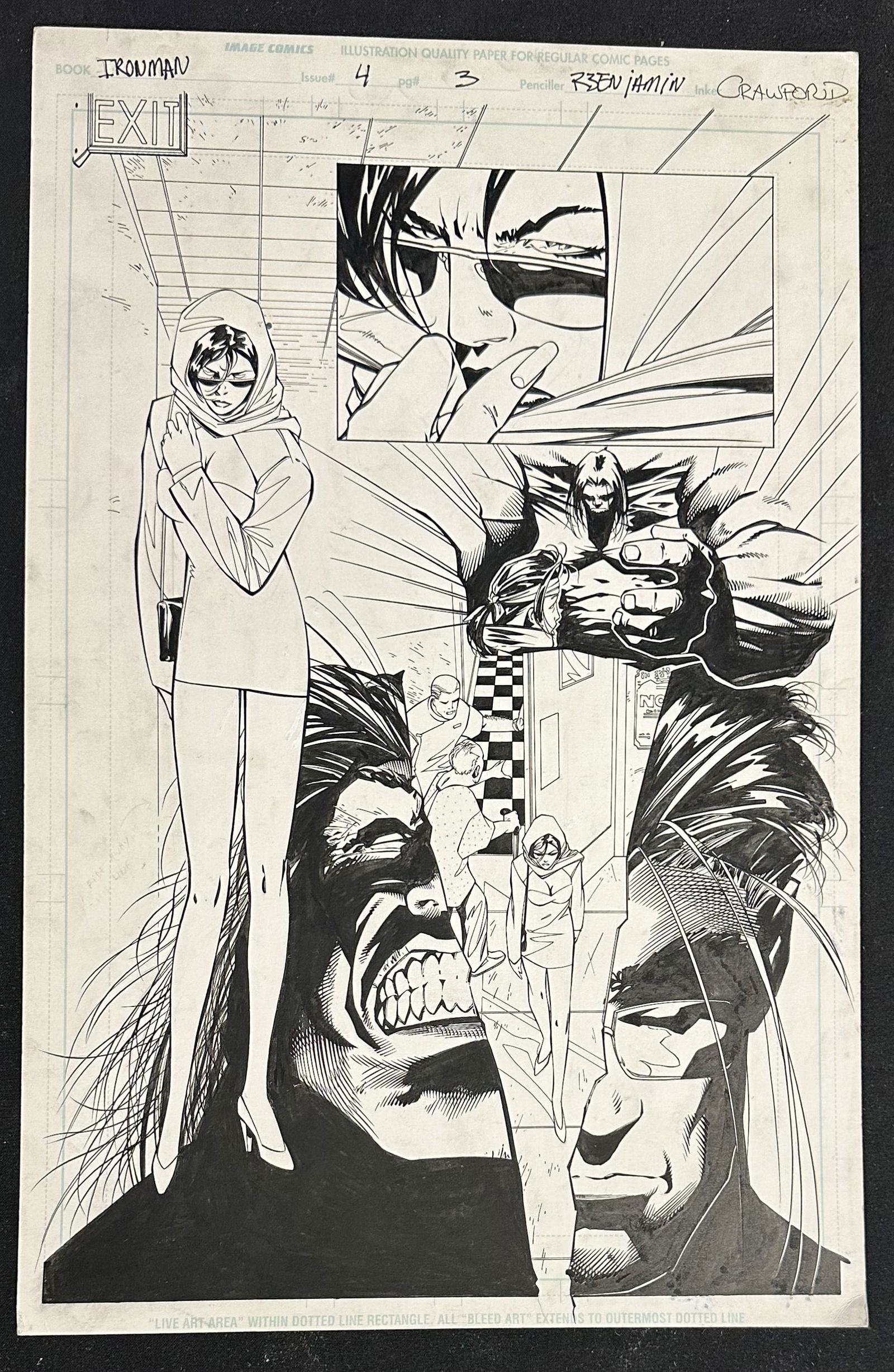 Original Comic Art Iron Man 4 page 3 (1 of 1)