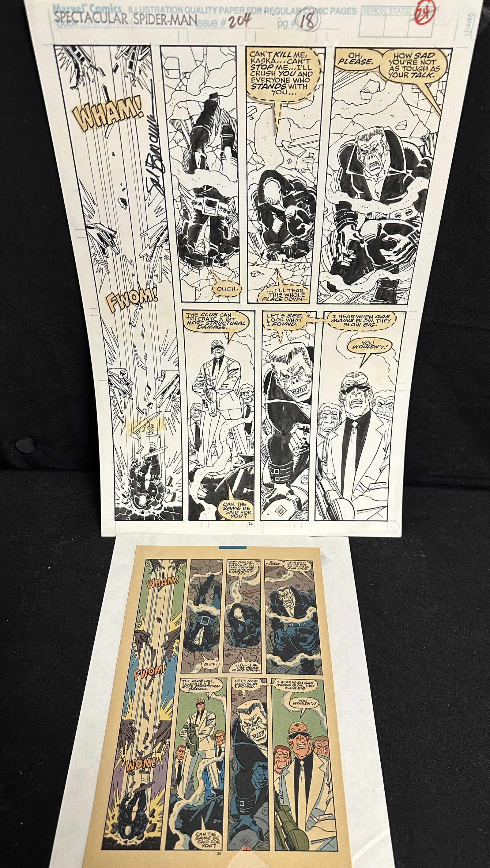 Original Comic Art Spectacular Spider-man 204 page 24 by Sal Buscema (1 of 2)