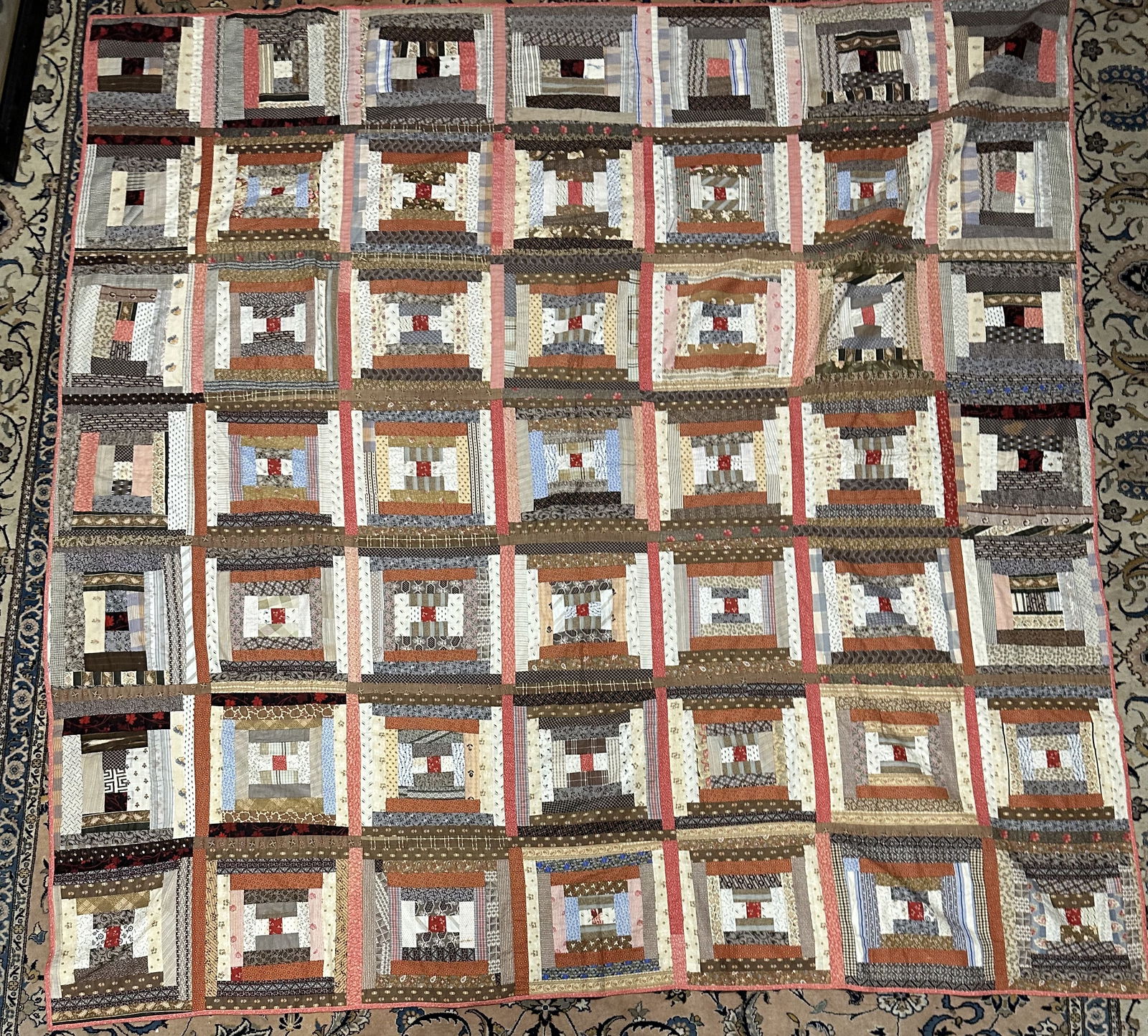 Large Vintage Patchwork Quilt 3 (1 of 7)