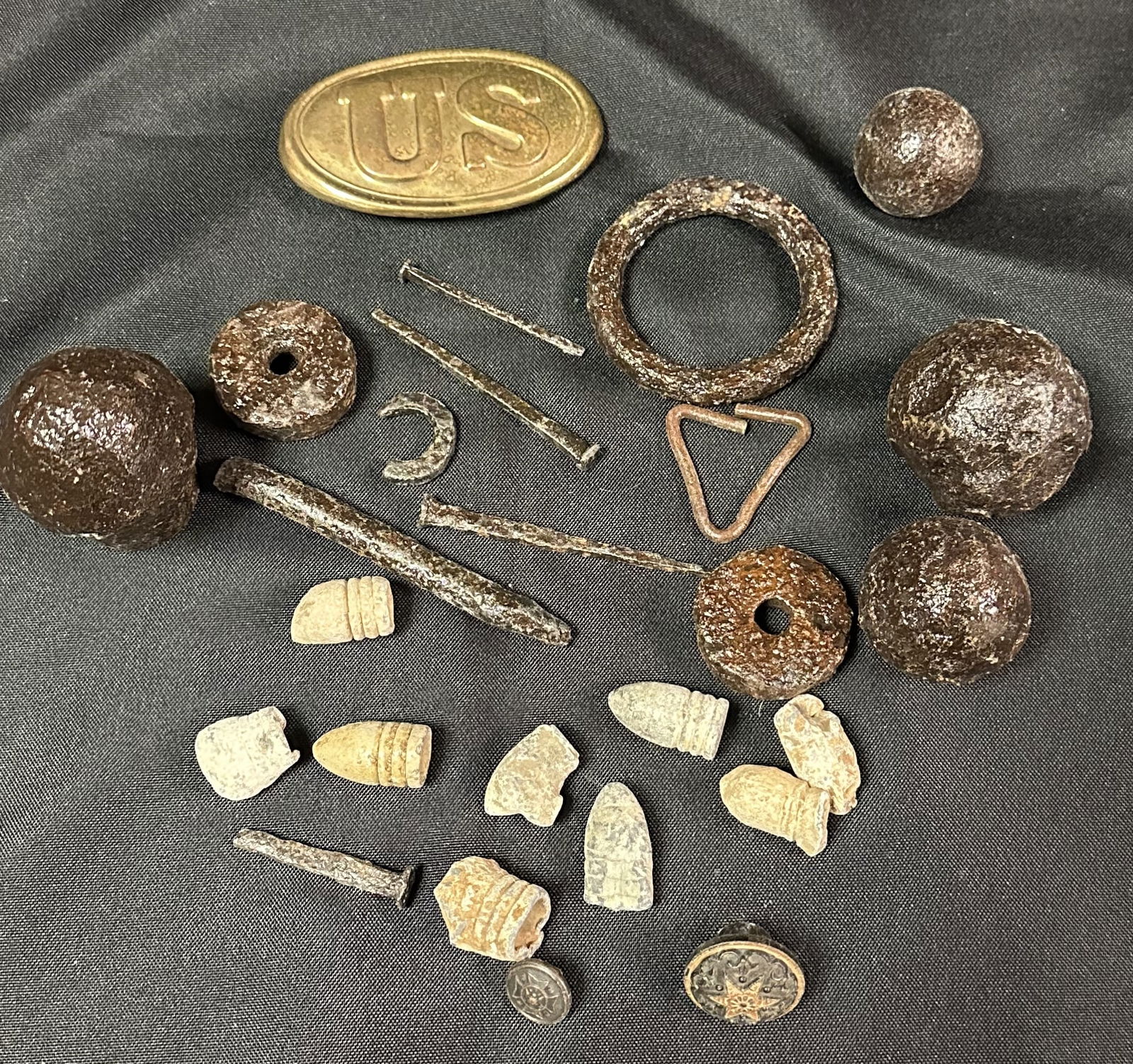 Group of Civil War Artifacts Dug From Manassas (1 of 9)