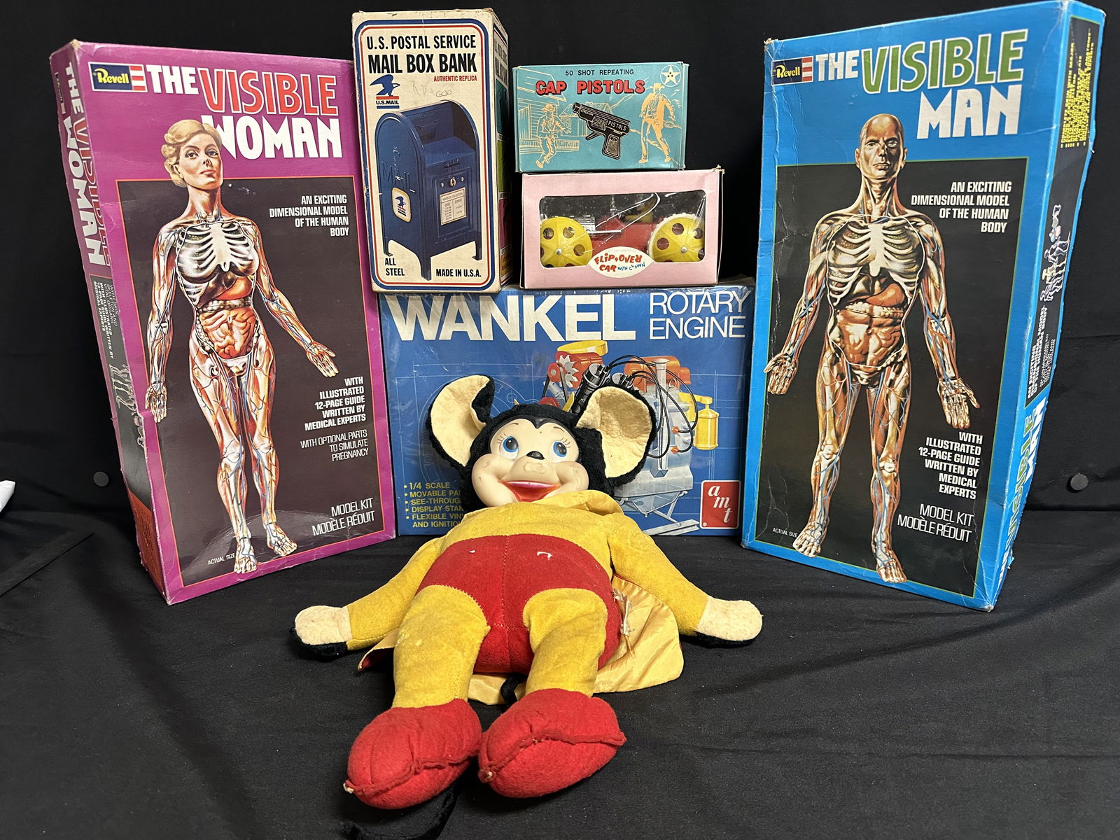 Vintage Toy Lot RARE Plush Mighty Mouse! 7 Pieces (1 of 15)