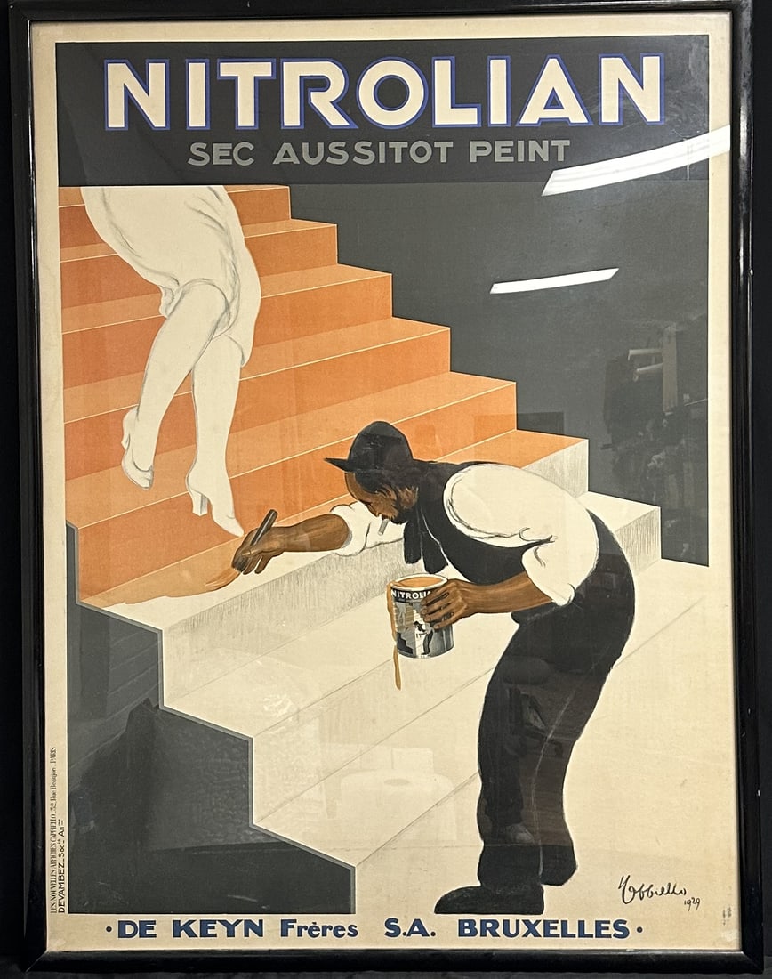 Leonetto Cappiello French Art Deco Nitrolian Paint Promotional Poster 1929 (1 of 5)