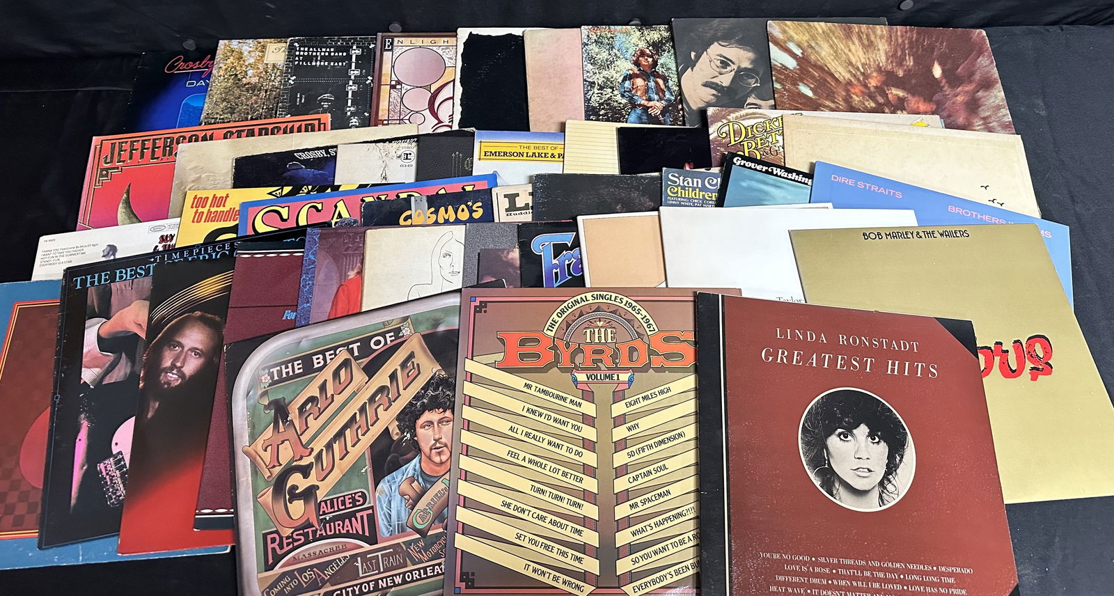 42 Vintage Classic Rock Vinyl Records - Allman Bros, CCR, Hendrix (1 of 6)