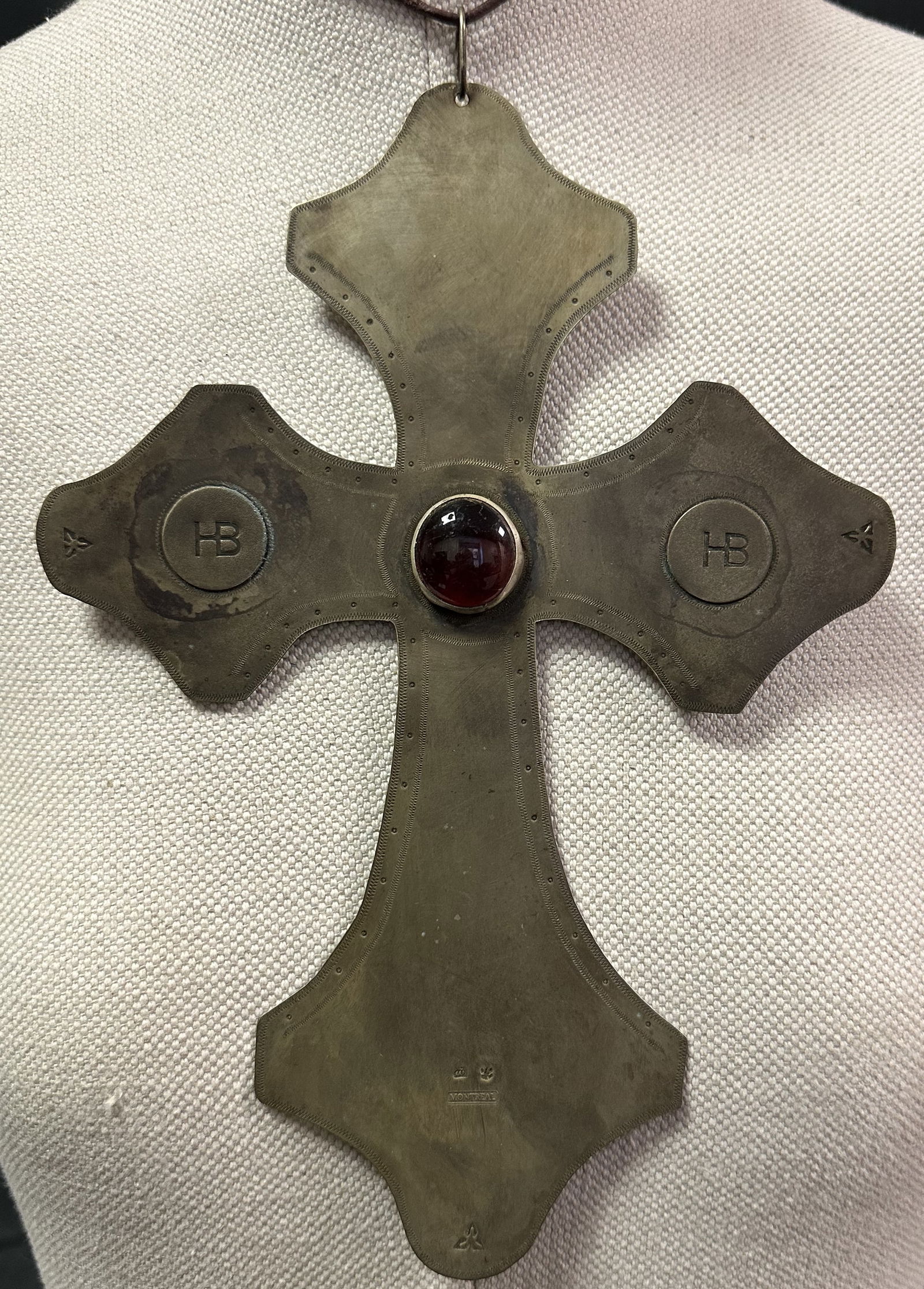 Antique Hudson Bay Large Silver Cross Native American Trade Piece (1 of 8)
