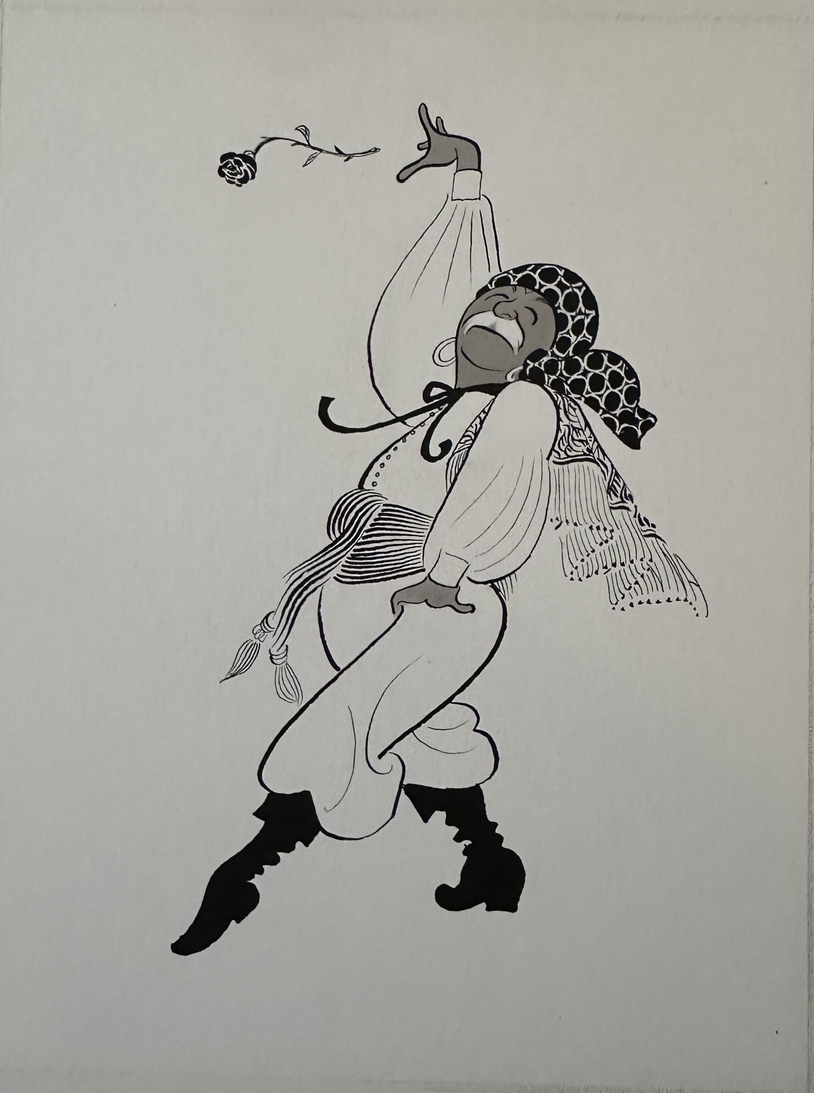 1971 Original Al Hirschfeld Published Illustration Art Arthur Fiedler Boston Pops Album Cover Art (1 of 9)