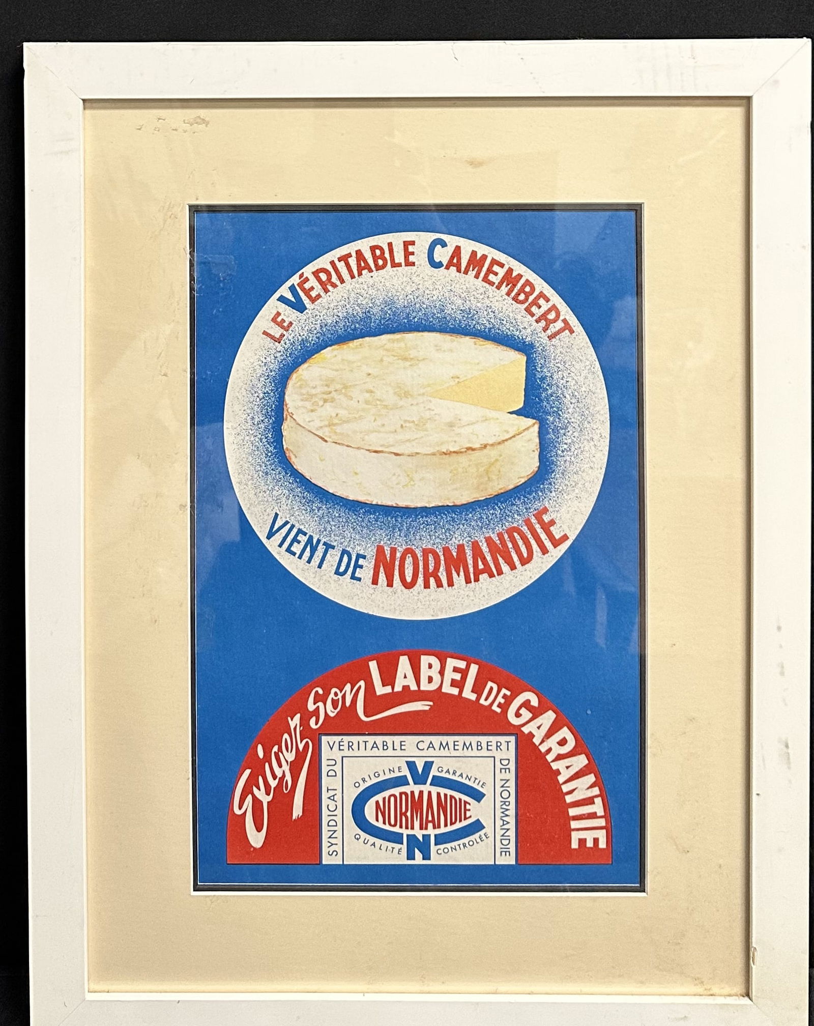 Framed Advertising Poster Le Veritable Camembert (1 of 4)