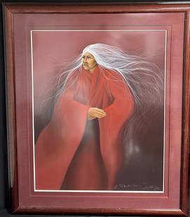 Frank Howell Red Mountain Morning 1993 Serigraph 124/225: Frank Howell (1937 - 1997) Red Mountain Morning, 1993 serigraph, edition 124 of 225 editioned, titled, signed and dated in pastel lower right: 124/225 Red Mountain Morning Frank Howell 1993Dimensions: