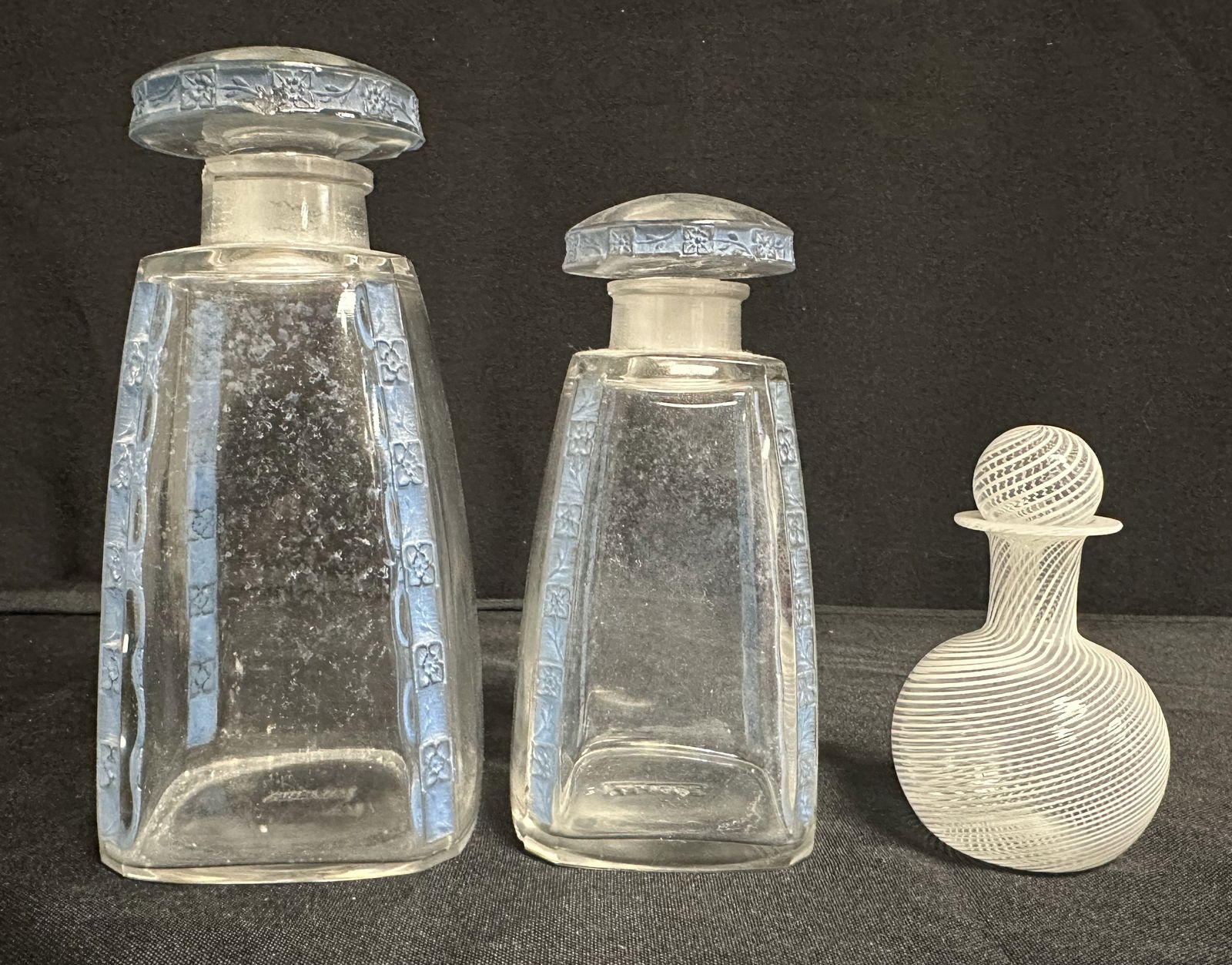 Perfume Bottles - 2 Lalique and 1 Venini (1 of 8)