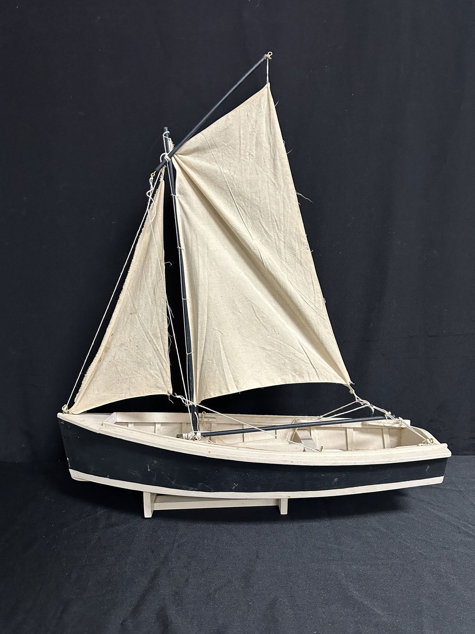 Vintage Large Wood Pond Sailboat 23 inch by 26 inch (1 of 10)