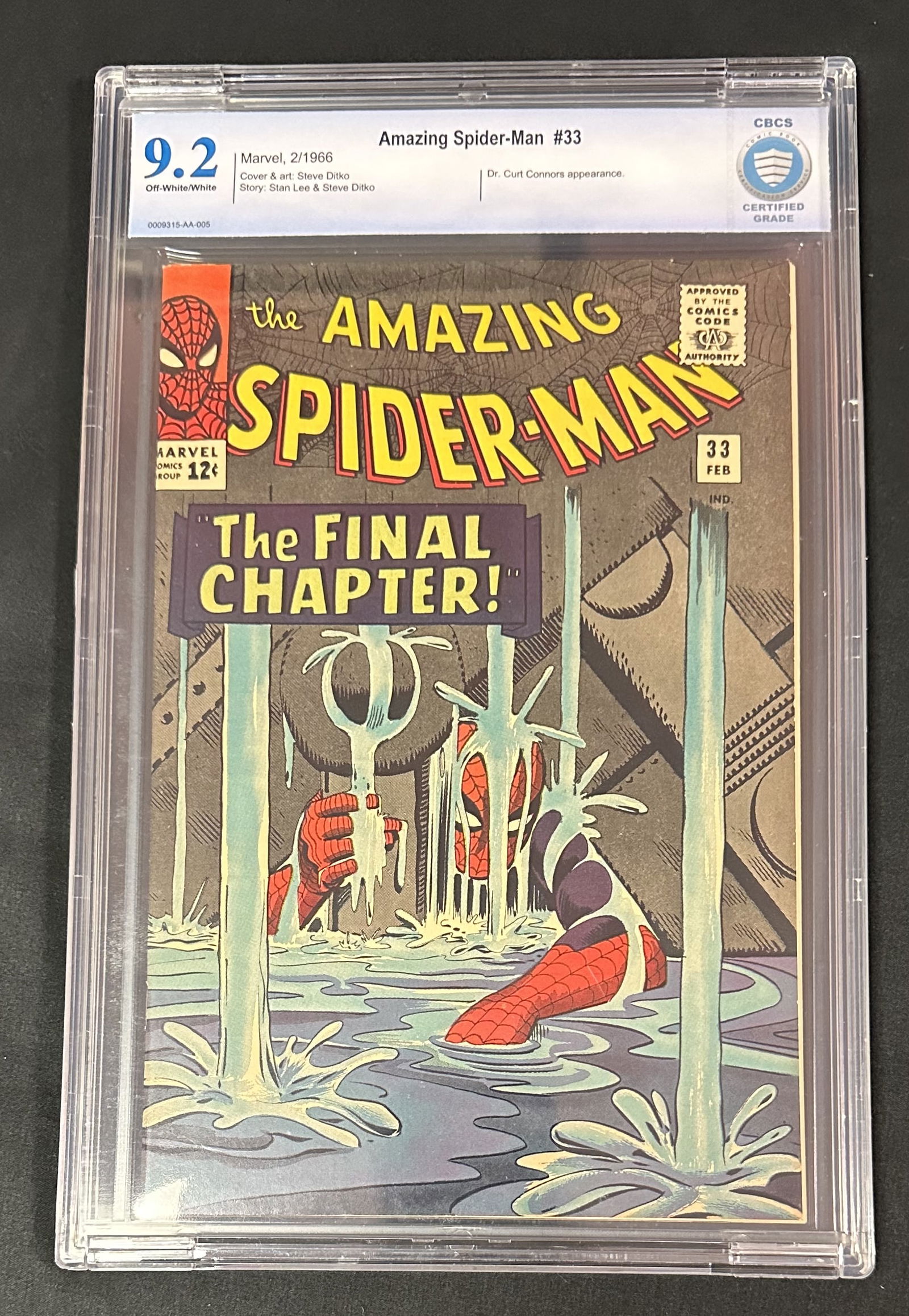 Amazing Spider-man 33 Graded 9.2 ASM Steve Ditko & Stan Lee Iconic Cover Art! (1 of 8)