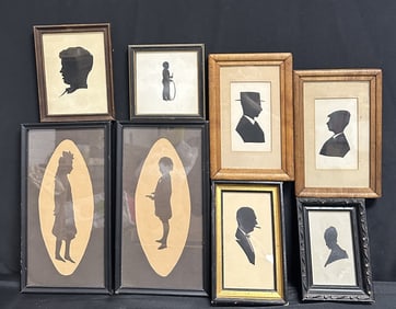 Group of 7 Vintage Silhouettes
