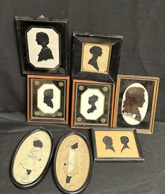 Group of 8 Vintage Silhouettes