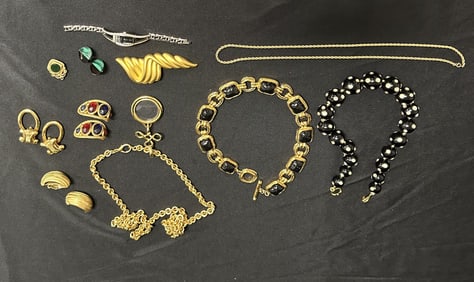 Group of Vintage Costume Jewelry - Earrings and Necklaces
