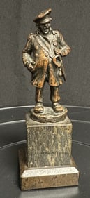 Small Bronze of a Man in Uniform with a Short Sword