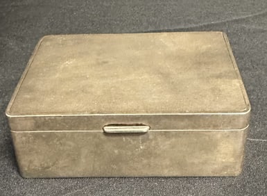 Silver Box with Machined Top