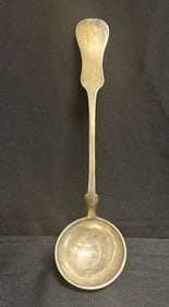 Large heavy Ladle Antique Thick Gauge Silver
