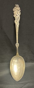 Huge Sterling Silver Spoon Danish 1913 Modernist
