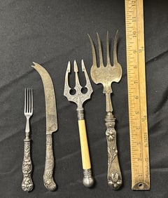 Four Interesting Silver Serving Pieces