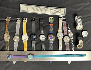 Lot of 13 Vintage Swatch Watches