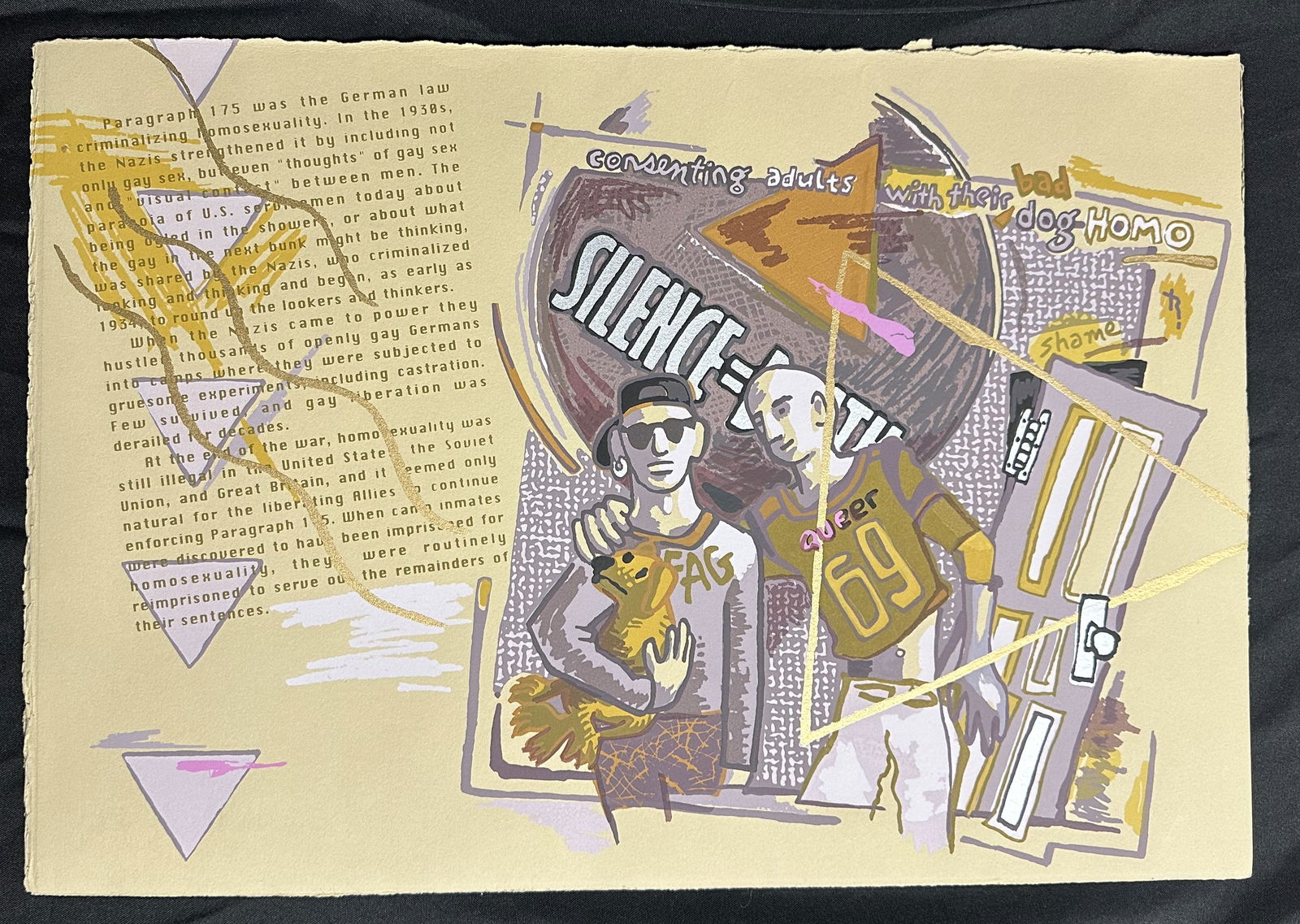 Consenting Adults 80s  90s Poster Group of 8 Act Up AIDS Activism (1 of 10)