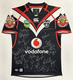 Canterbury CASEY WARRIORS RUGBY SHIRT Signed