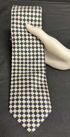 Hermes Checkered Neck Tie / Cravat