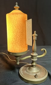 Art Deco Bronze Mantle Lamp