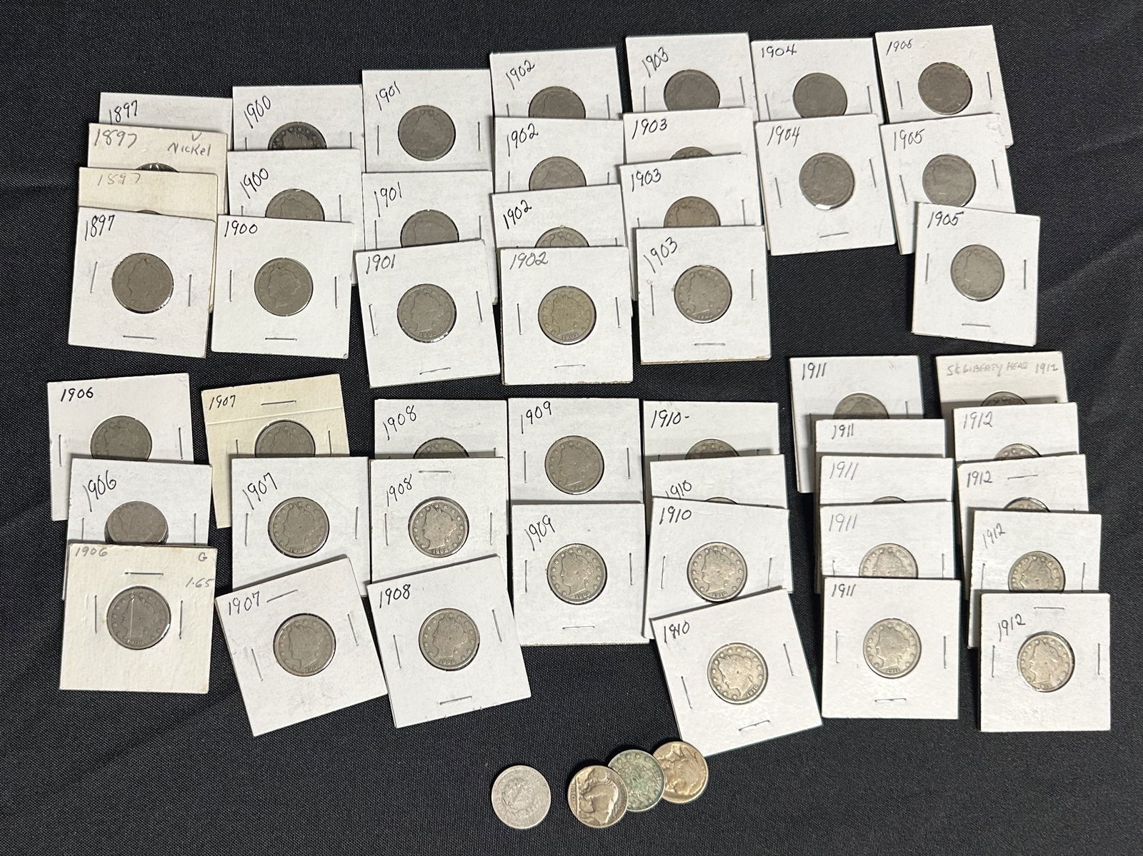 Group of 50 Barber Nickels (1 of 5)