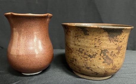 Two Walter Yovaish Pieces of Studio Pottery