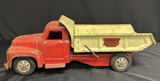 Vintage Buddy L Pressed Steel Toy Dump Truck