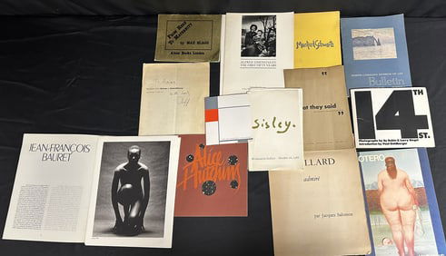 Group of Art Books and Gallery Exhibition Catalogs