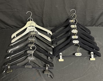 Group of 14 Designer Hangers - Chanel Gaultier etc
