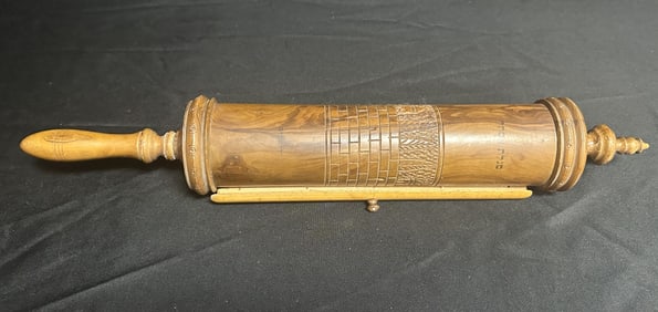 Esther Megillah for Purim with Wood Scroll
