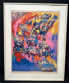 Leroy Neiman Indy Start '73 Serigraph Signed and Numbered 250/300