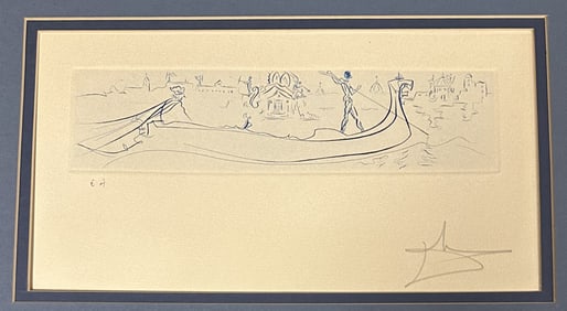 Salvador Dali Visions of Venice 1976 Signed Artists Proof