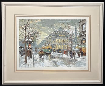 Antoine Boulet Paris Scene Serigraph 18/CL