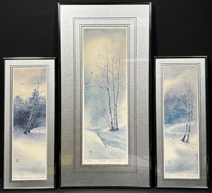 Diane Clapp Bartz - 3 Winter Scene Lithos