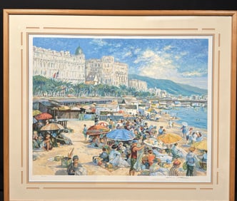 Henri Plisson Serigraph Cannes 169/295