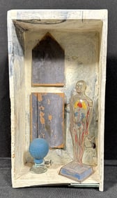 Lulu Cameron (Detroit) Folk Art Assembleage Sculpture