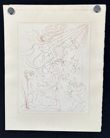 Salvador Dali Autumn Copperplate Etching