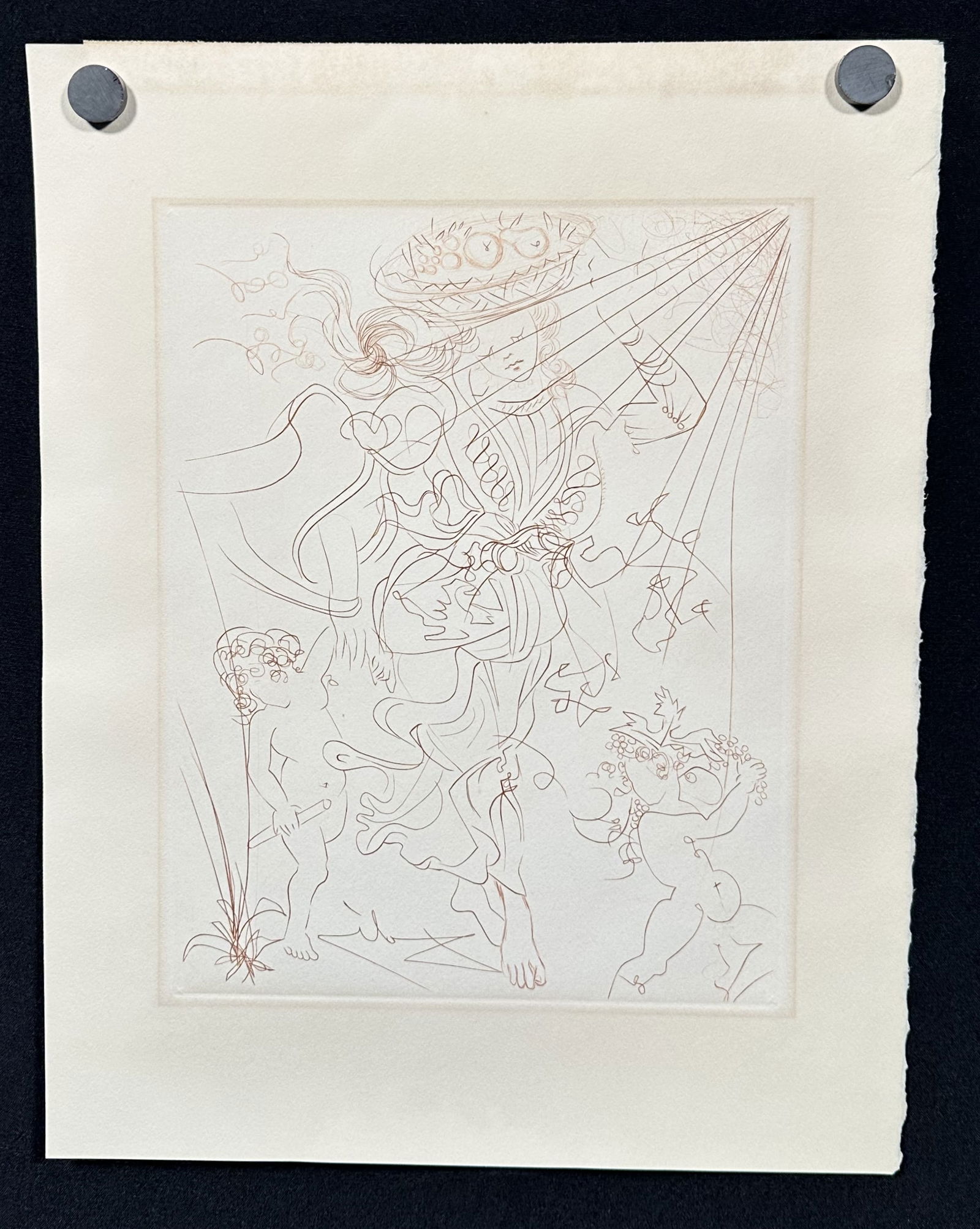 Salvador Dali Autumn Copperplate Etching (1 of 7)