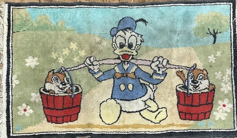 Disney Rug Donald Duck and Chip 'n Dale