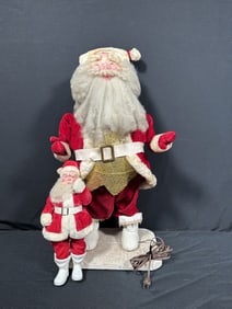 Harold Gale Vintage Animated Santa Clause + Santa Claus Doll