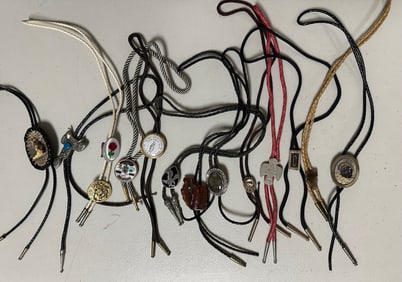 Large Collection of Bolo Ties